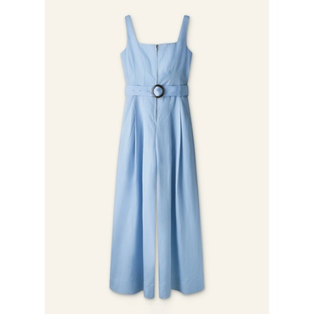 ME+EM Event Ready Tailored Jumpsuit‎ With Belt Sky Blue Size 6 New With Tags